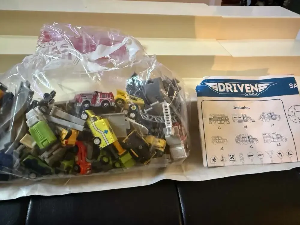 Driven By Battat large LOT Pocket Series and Mini vehicles and Roads